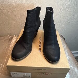 Lucky Brand black booties